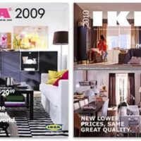 Photo of side-by-side IKEA catalogs, to compare fonts